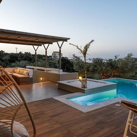 Rizes Villa With Jacuzzi & Heated Pool Agia Triada 외부 사진