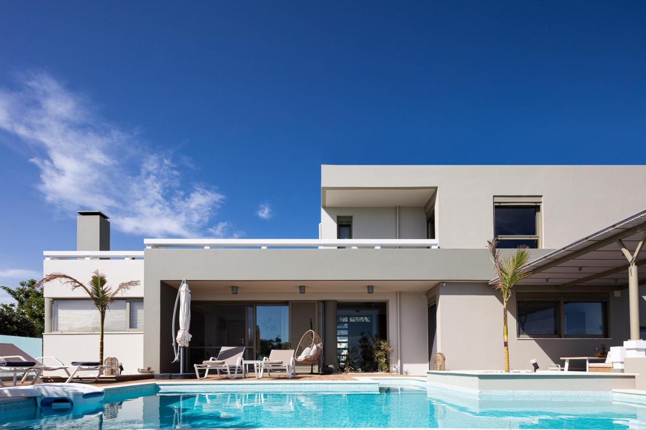 Rizes Villa With Jacuzzi & Heated Pool Agia Triada 외부 사진