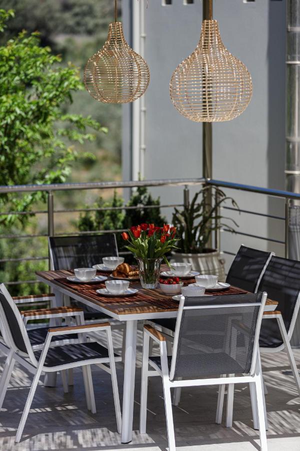 Rizes Villa With Jacuzzi & Heated Pool Agia Triada 외부 사진