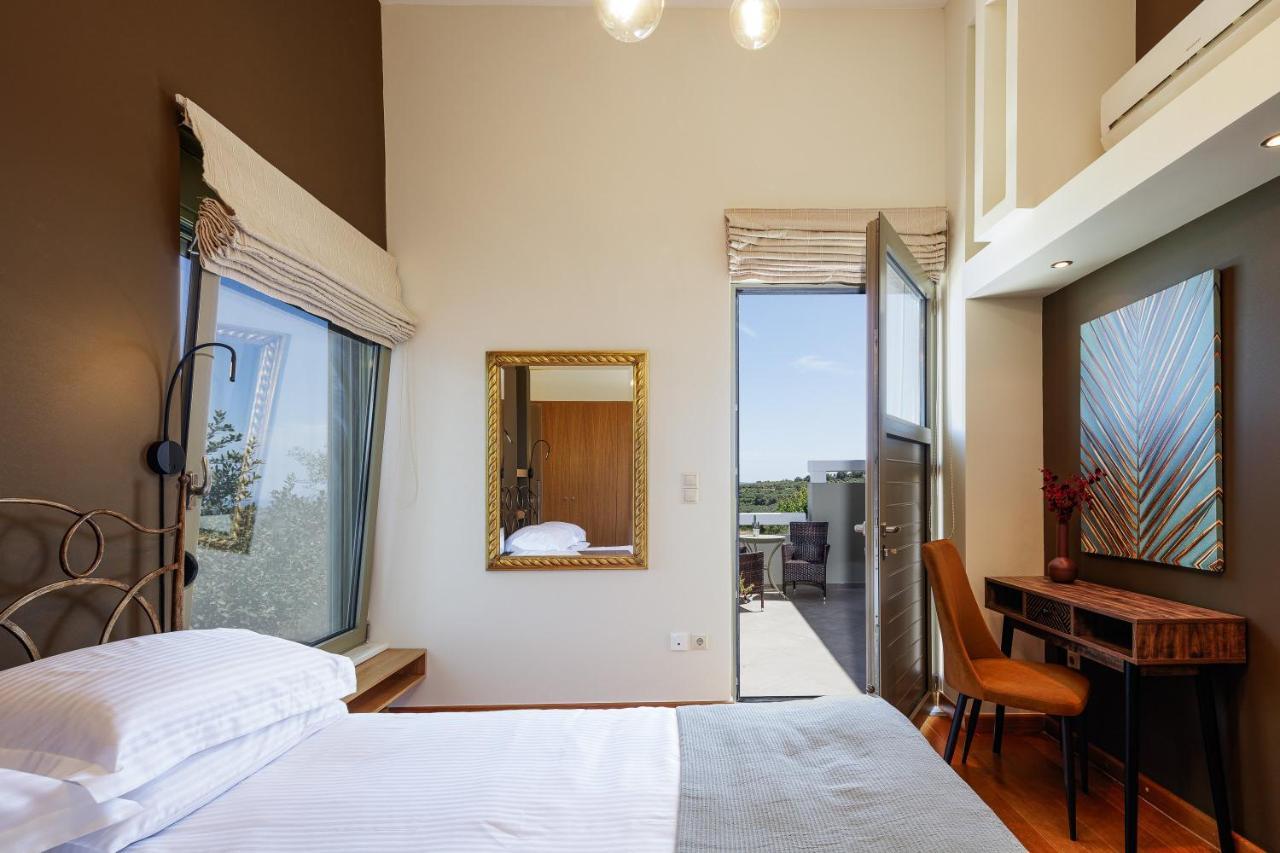Rizes Villa With Jacuzzi & Heated Pool Agia Triada 외부 사진