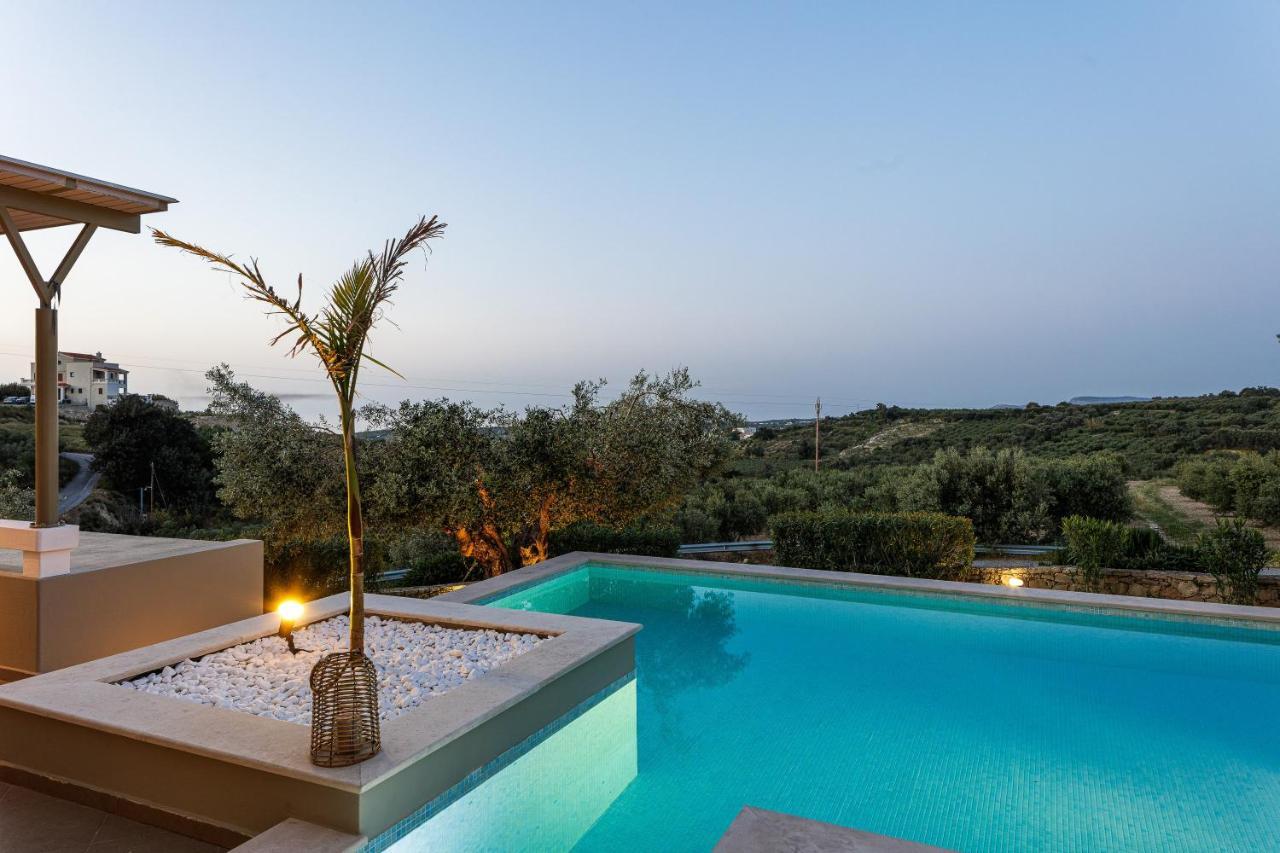Rizes Villa With Jacuzzi & Heated Pool Agia Triada 외부 사진