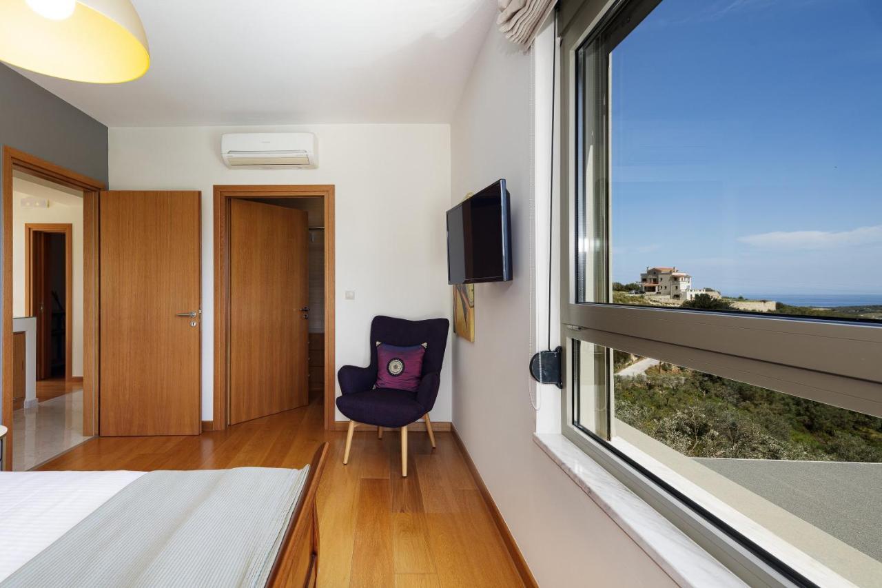 Rizes Villa With Jacuzzi & Heated Pool Agia Triada 외부 사진