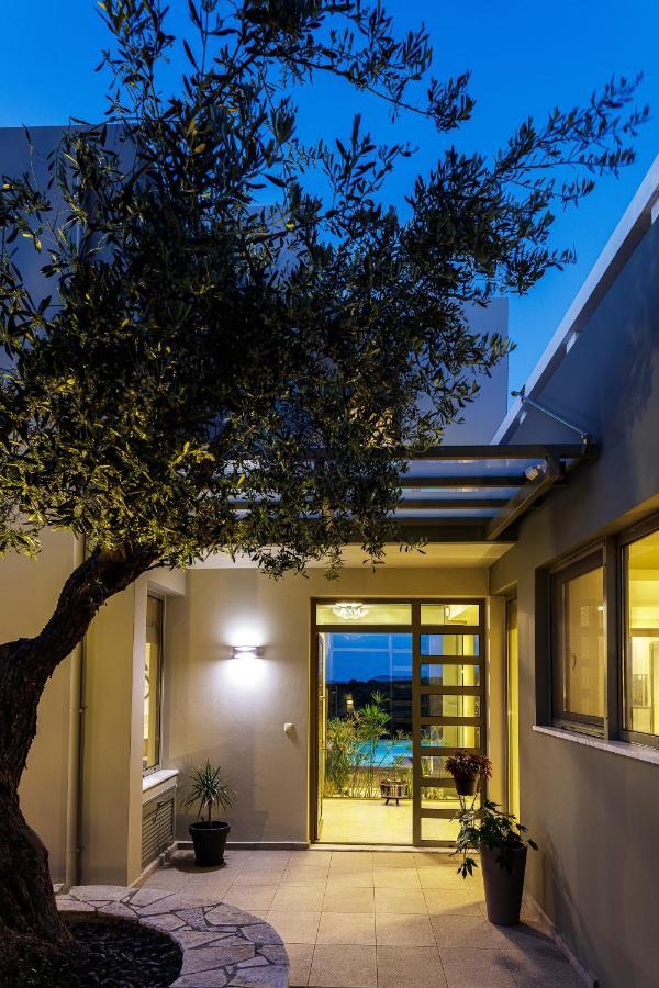 Rizes Villa With Jacuzzi & Heated Pool Agia Triada 외부 사진