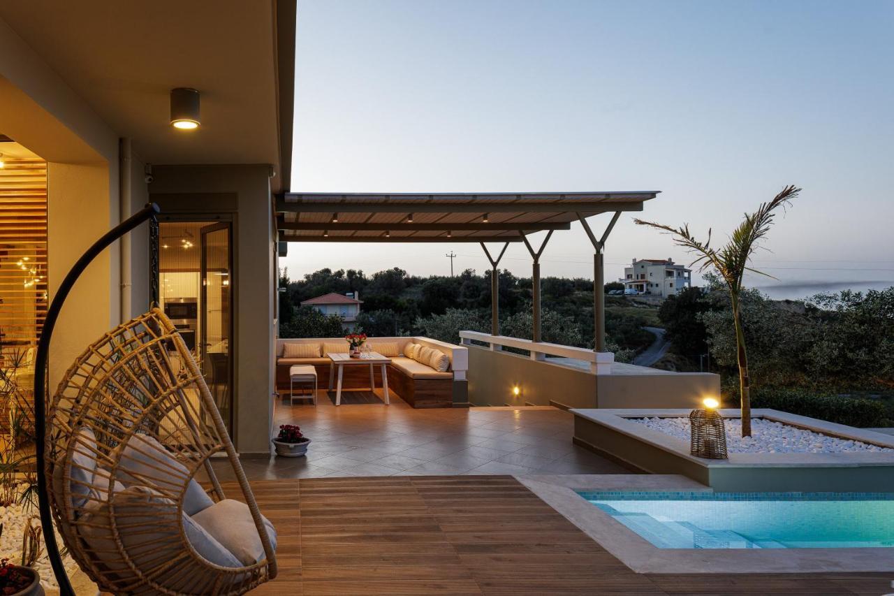 Rizes Villa With Jacuzzi & Heated Pool Agia Triada 외부 사진