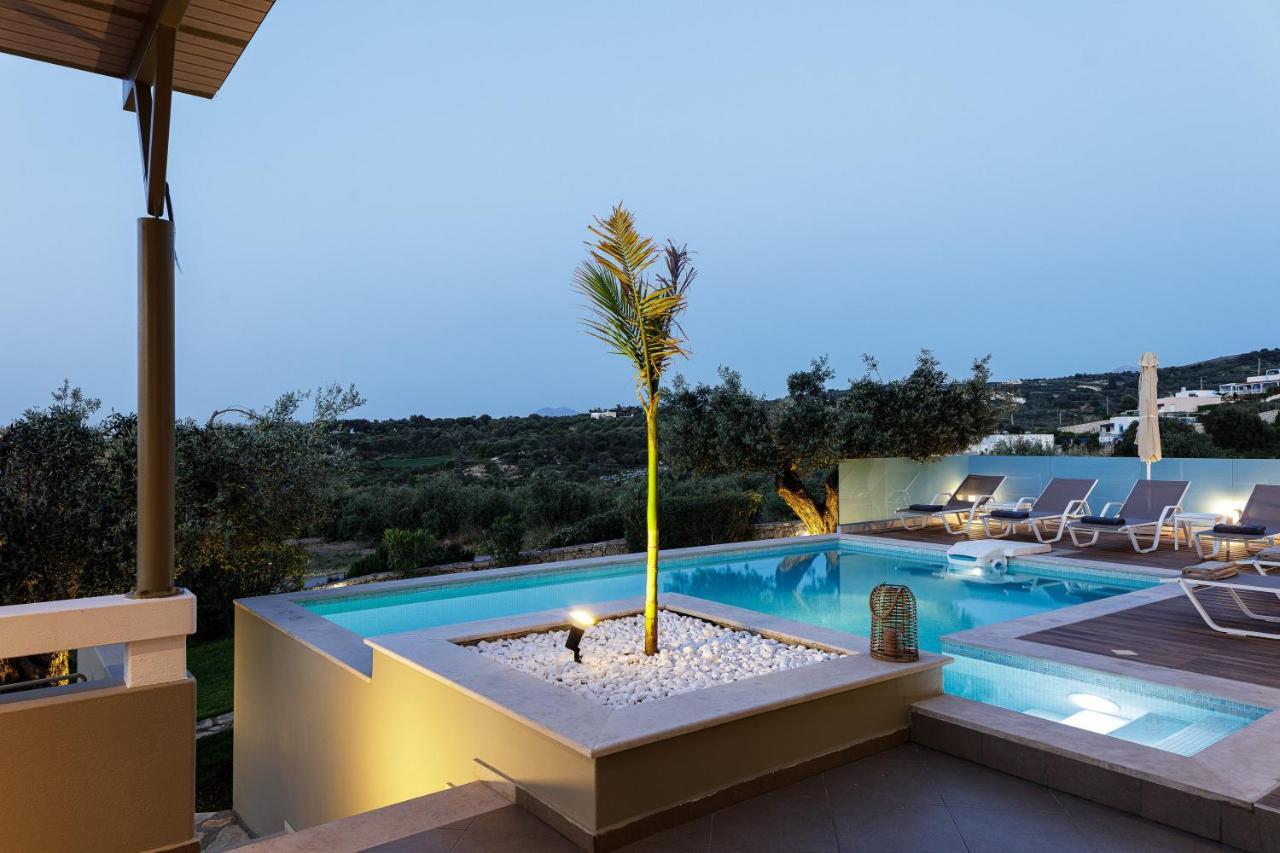 Rizes Villa With Jacuzzi & Heated Pool Agia Triada 외부 사진